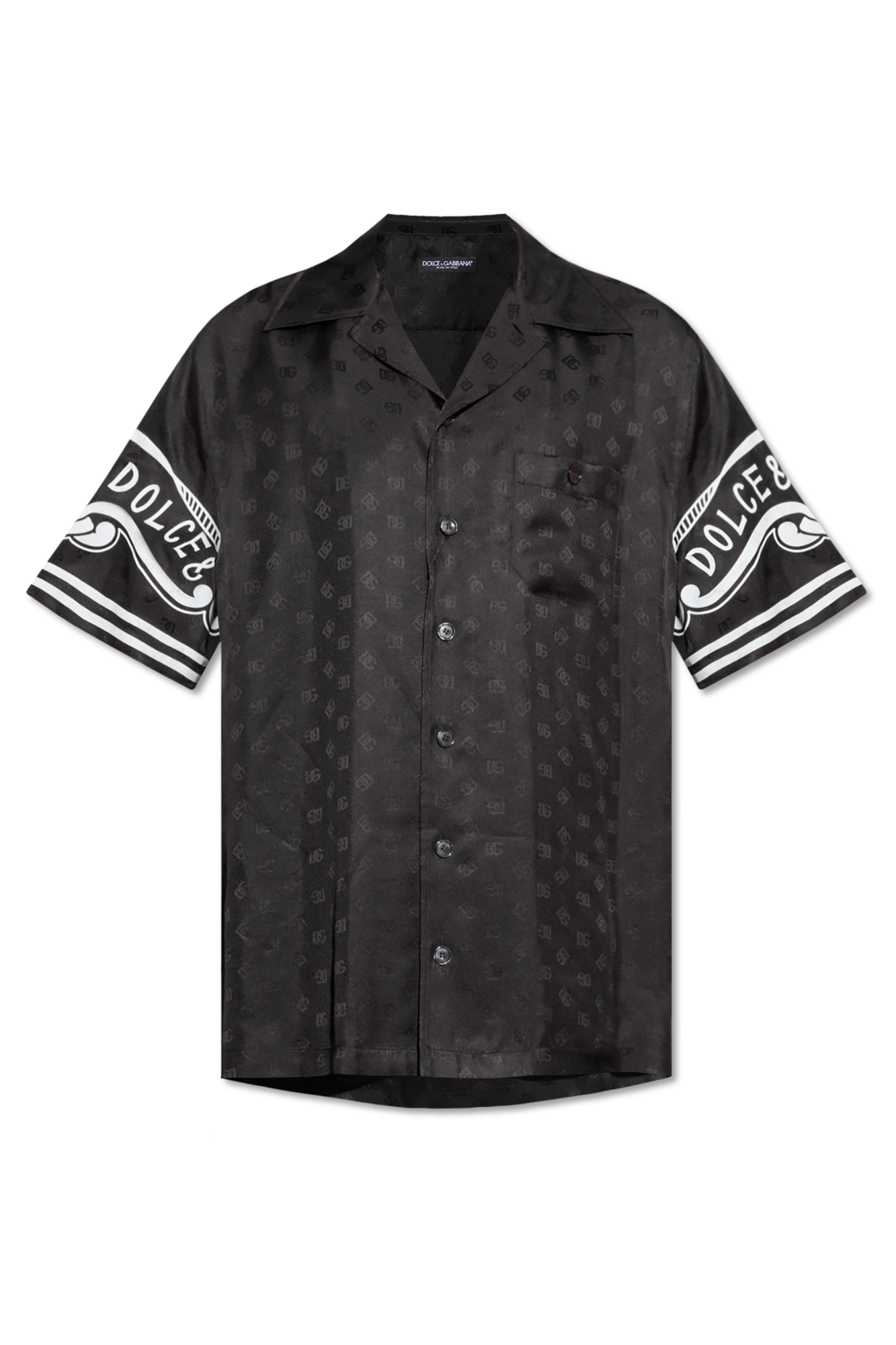 Dolce & Gabbana Silk shirt with pocket | Men's Clothing | Vitkac